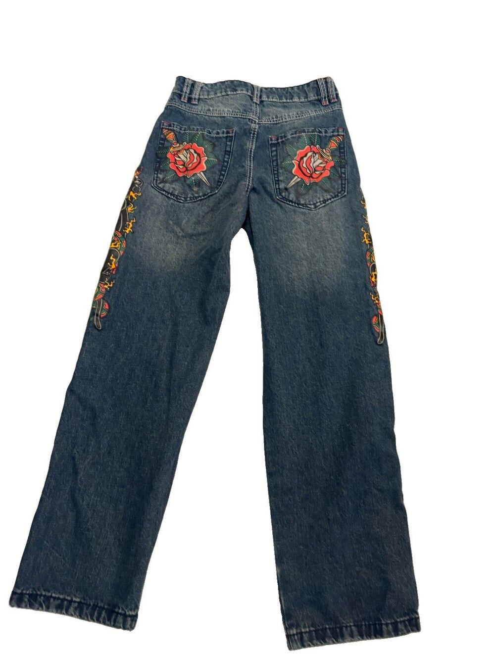 Ninth Hall Idle Cougar Snake Denim Jeans Blue Size 0 - Picture 3 of 9